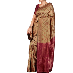 Saree pour femmes de haute qualité, marque privée, style léger, beauté simple pour des looks calmes pour les fêtes d'hiver - Product Image 1