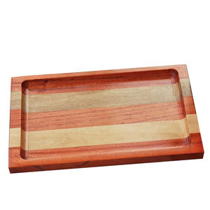 Plateau de service en bois de qualité supérieure restauration haute vente aliments d'occasion collations pour petit déjeuner plateaux de service en bois mangue arrondis - Product Image 6