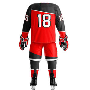 Meilleure vente en gros uniforme de hockey sur glace unisexe de haute qualité uniforme de hockey sur glace respirant - Product Image 2