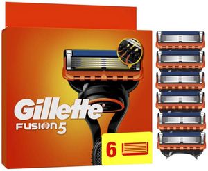 Gillette Fusion5 cuchillas de afeitar para hombre, pack de 6, auténticas, cartuchos con banda lubricante y 5 cuchillas para una efectiva - Product Image 4