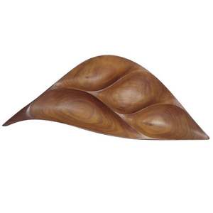 Plato y cuenco de hoja de madera hechos a mano de la mejor calidad, artículos de Hotel, restaurante, plato y bandeja de hoja de madera Natural, suministro al por mayor - Product Image 1