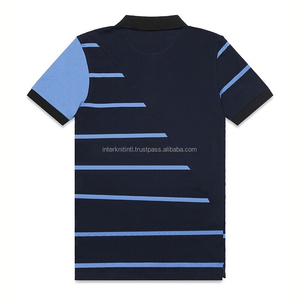 เสื้อเชิ้ตผู้ชายลำลอง คุณภาพสูง ผ้าฝ้าย 100% แขนสั้น ระบายอากาศดี ลายทาง ไซส์ M-3XL สำหรับฤดูร้อน รับสกรีนโลโก้ - Product Image 3