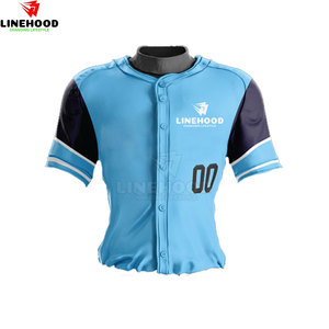 Conjuntos de uniformes de béisbol y softbol transpirables hechos a medida OEM venta al por mayor con estilos de nombre de equipo - Product Image 5