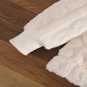 Veste en polaire tricotée pour filles, mode automne/hiver, pour enfants et adolescents, chaude, fermeture éclair sur le devant, col montant, polyester, non extensible - Product Image 6