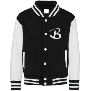 Chaqueta universitaria con iniciales personalizadas, diseño personalizado al por mayor, chaqueta universitaria de béisbol con estampado personalizado, chaqueta universitaria de Letterman - Product Image 2