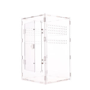 Groothandel Bingyu UV-bestendige Phelsuma Daggekko Front-opening Installatie zonder gereedschap Modulair Stapelbaar Klein Acryl Terrarium - Product Image 1