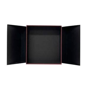 Vente en gros personnalisé de luxe double créatif feuille ouverte papier chaussettes emballage boîte cadeau boîte cadeau double porte - Product Image 2