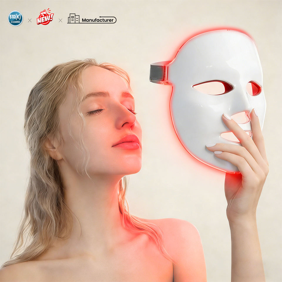 510K Medical Grade 2026 High Density Full Face LED Mask Anti Aging Red ...