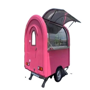 Small Standard Aluminum <b>Towable</b> Food Trailer Fast Food Truck for Hot Dogs & Ice Cream Snack Retail - Product Image 1
