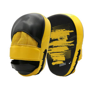 Factory Wholesale 8oz <b>Leather</b> and PVC Boxing Focus Pads for Speed Target <b>Punches</b> & MMA Martial Arts Training - Product Image 5