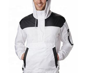 Logo personnalisé et conception veste quart de fermeture éclair pull imperméable à séchage rapide veste de démarrage cordon demi-fermeture éclair pull win - Product Image 6