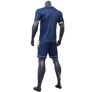 Vente en gros Équipes personnalisées Logo Maillot de football adulte Maillot de football Tissu en maille 100% polyester Respirant Léger FOE Football - Product Image 6
