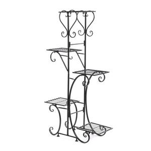 Planter With <b>Stand</b> 4 <b>Tier</b> Outdoor Garden Furniture Metal Iron Flower Pot Planter Heart Shaped <b>Stand</b> Decorative Garden Shelf Rack - Product Image 4