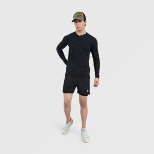 M024 เสื้อยืดแขนยาวลำลองทรงสลิมฟิตสีดำ - Product Image 4