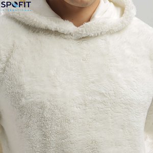 Sweat à capuche Sherpa surdimensionné personnalisé en gros, style streetwear, sweat à capuche pour hommes, hiver, logo personnalisé, très demandé - Product Image 5
