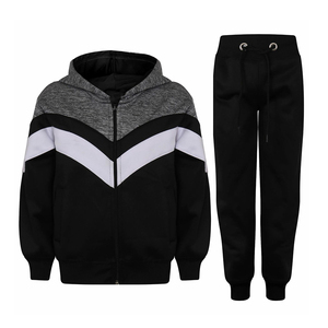 Survêtement d'hiver pour hommes adultes à manches longues Jogging Training Zipper Up Oversize Plus Size Cotton Fleece Winter Tracksuit - Product Image 1