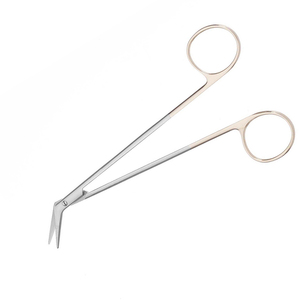 Tijeras Angulares Rectas de Acero Inoxidable de Alta Calidad de 7'' para Cirugía Manual, Sutura de Iris para Uso Médico - Product Image 6