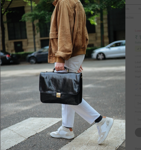 Leather Bag, Gift for Him, Shoulder Bag, Men <b>Briefcase</b> Personalized Gifts for Him Leather <b>Briefcase</b> Man - Product Image 1