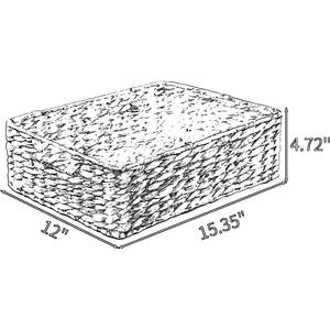 Handwoven Water Hyacinth Storage Basket Handmade Storage Basket Wholesale eco-friendly Made in Vietnam - Product Image 2