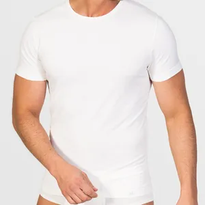 Mannen Hoge Kwaliteit Ceres Soja Garen Crew-Hals T-Shirt