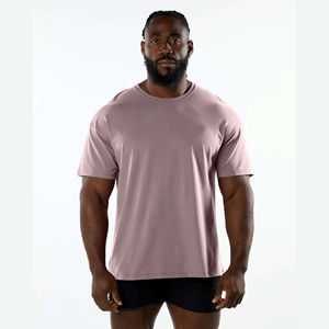 Camiseta Premium Casual para Hombre, Estilo Holgado con Hombros Caídos, 100% Algodón, Ecológica, Transpirable, Venta al por Mayor, OEM - Product Image 1