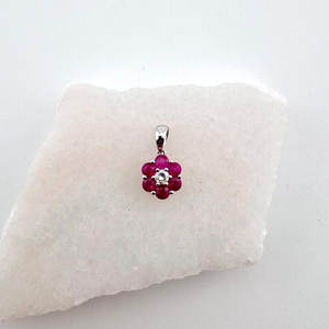 Natural Pink Hydro Pendant Necklace Gold Rhodium 925 Silver <b>Flower</b> <b>Shape</b> Bezel Setting Vintage Aqua Chalcedony Unisex Jewelry - Product Image 4