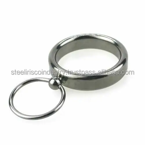 Manufacturer And Wholesale Supplier Dome Spliter Cock Ring Male Penis Toys Metal Round Cock Rings Bdsm Cbt Cock Ball Toys