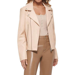 Chaqueta de cuero Mujer Moda Piel de cordero real Estilo vintage Chaqueta de cuero de mujer Chaquetas de cuero de vaca genuina para mujer - Product Image 6