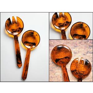 Directly India Best Quality Handcrafted Resin <b>Fork</b> Spoon Highly Polished Wooden Utensils Kitchen Serving Custom Logo Home Hotel - Product Image 5