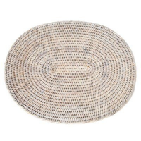 Vente en gros de sets de table en rotin tissés à la main tapis de table durables et écologiques pour les salles à manger rustiques napperon boho en fibre de raphia