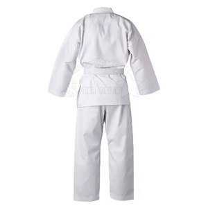 Vente en gros uniforme de karaté gi brodé personnalisé combinaison d'entraînement d'arts martiaux en coton mélangé avec logo à l'avant short de style judo - Product Image 2