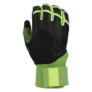 Meilleure prise en main de qualité supérieure à manchette longue Gants de frappe de baseball Support de poignet Sangle extensible Manchette en cuir Gants de frappe de baseball - Product Image 1