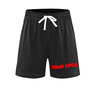 Custom men sublimation mesh shorts 5 inch inseam double <b>layer</b> graphic training workout jogger shorts - Product Image 3