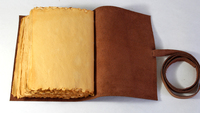 Fait à la main Antique Deckle bord papier Vintage cuir Journal serrure fermeture Grimoire Journal sorcière Journal