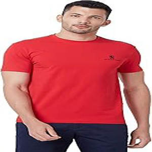 Venta al por mayor de tallas grandes camiseta de hombre 100% algodón de secado rápido patrón sólido con logotipo personalizado de impresión en blanco liso camiseta de hombre - Product Image 1