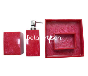 Best Quality Hot <b>Sale</b> Luxury Four piece Resin <b>Bathroom</b> <b>Set</b> Modern Soap Dish Hotel & Home Use Custom Color Wholesale Price - Product Image 4