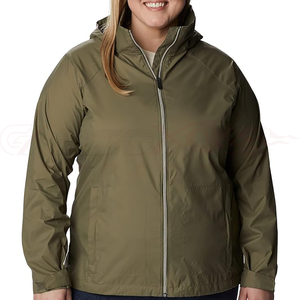 Cremallera completa transpirable venta al por mayor de talla grande chaquetas de mujer prendas de vestir chaquetas para mujer Chaquetas cortavientos impermeables para mujer - Product Image 1
