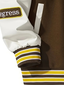 Wholesale Custom Made Letterman University <b>Wool</b> Down Jacket Plus Size High Quality <b>Fabric</b> jacket for men - Product Image 2