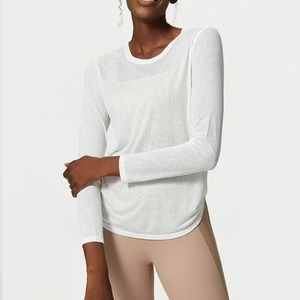 Costume de yoga pour femme, ensemble de sport, survêtement de sport, ensemble d'entraînement sans couture pour la course à pied, veste de sport à manches longues, vêtements de yoga, 2 ou 3 pièces - Product Image 4