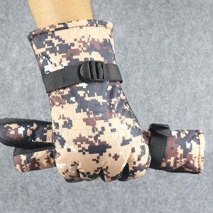 Gants tactiques à double couche résistants avec logo OEM, en PVC/polyester/cuir, style personnalisé, LEADER SPORTS - Product Image 4