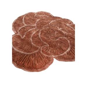 Tapis tufté à la main Aurelia en laine et viscose ivoire, motif floral Top-321, pour salon, couloir rectangulaire de 4m, peluche 10mm - Product Image 2