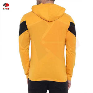 เสื้อฮู้ดผู้ชายแบบมีแผง  รับทำโลโก้ตามสั่ง รับผลิตแบบ OEM ODM ดีไซน์สีตัดกัน เสื้อฮู้ดสวมหัว สไตล์ลำลอง ราคาโรงงาน - Product Image 4