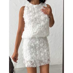 เสื้อแขนกุดผู้หญิงลายดอกกุหลาบ Topshow-ขายส่ง - Product Image 5