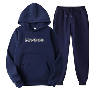 Men's Tracksuit <b>Winter</b> Hooded Two-piece Set Sweat Suit <b>Overalls</b> Korean Style Leisure Suit Plus Size Harem Pants 2025 - Product Image 1