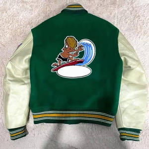 เสื้อแจ็กเก็ตเบสบอลสำหรับผู้ชายผ้าปักตราสัญลักษณ์ตัวอักษร - Product Image 6