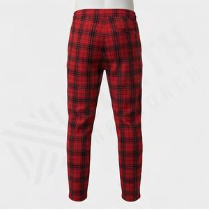 Pantalons en flanelle pour hommes sur mesure en gros, vêtements de nuit à carreaux, mode décontractée, pantalons droits, durables, confortables, streetwear, nouveauté - Product Image 2