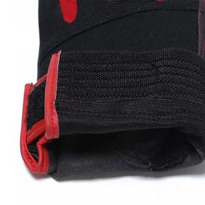 Guantes de montaje trasero de lona de Palma de cuero de piel de cabra de grano Premium de seguridad industrial, sin forro, guantes de mecánico de trabajo de puño de cierre - Product Image 2