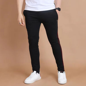 Pantalons de jogging de sport en coton et élasthanne respirant pour hommes, de haute qualité, personnalisés, en maille bouclée, colorés, service OEM, vente en gros - Product Image 1