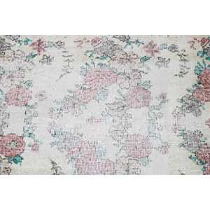 Tapis turc vintage 3,6 x 6,9 pieds, tapis d'intérieur, tapis oriental rouge - Product Image 5