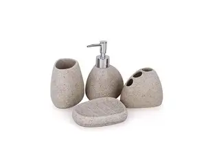 Individuelles indisches handgefertigtes Marmor-Badezimmer-Set Badezimmerzubehör Seifenspender mit Pumpseifenschale Waschtisch